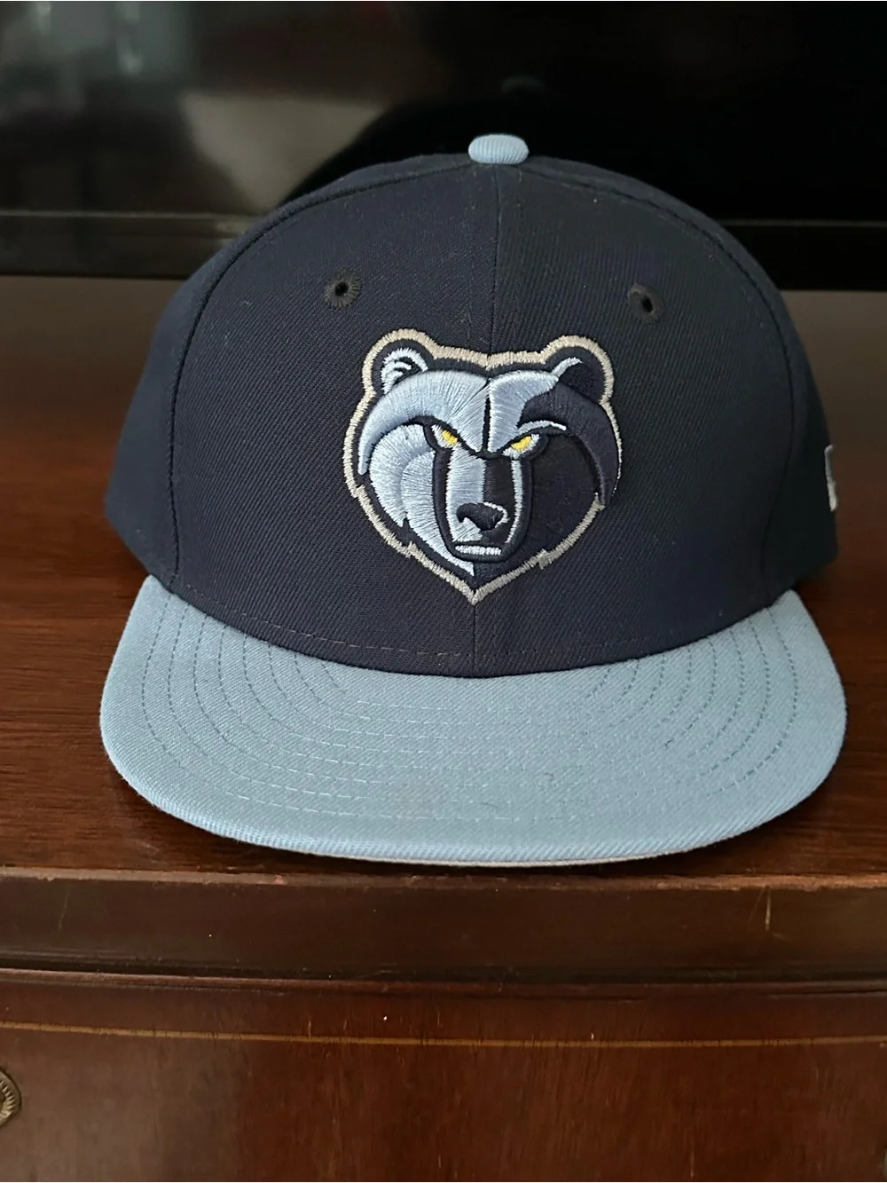 New Era Kids Navy and Light Blue Grizzly Logo Cap
